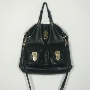 Authentic mulberry boho bag in black leather